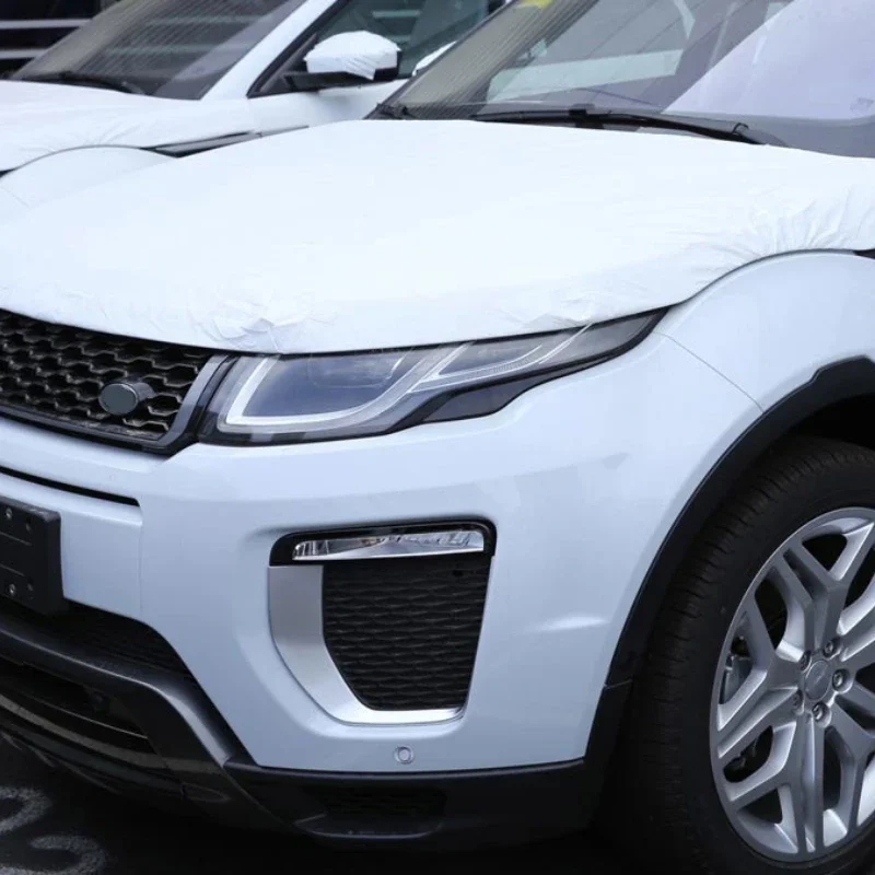 For Landrover Range Rover Evoque 2016 2017 2018 ABS Silver Car Front Fog Lamp Frame cover Trim Sticker Car Accessories