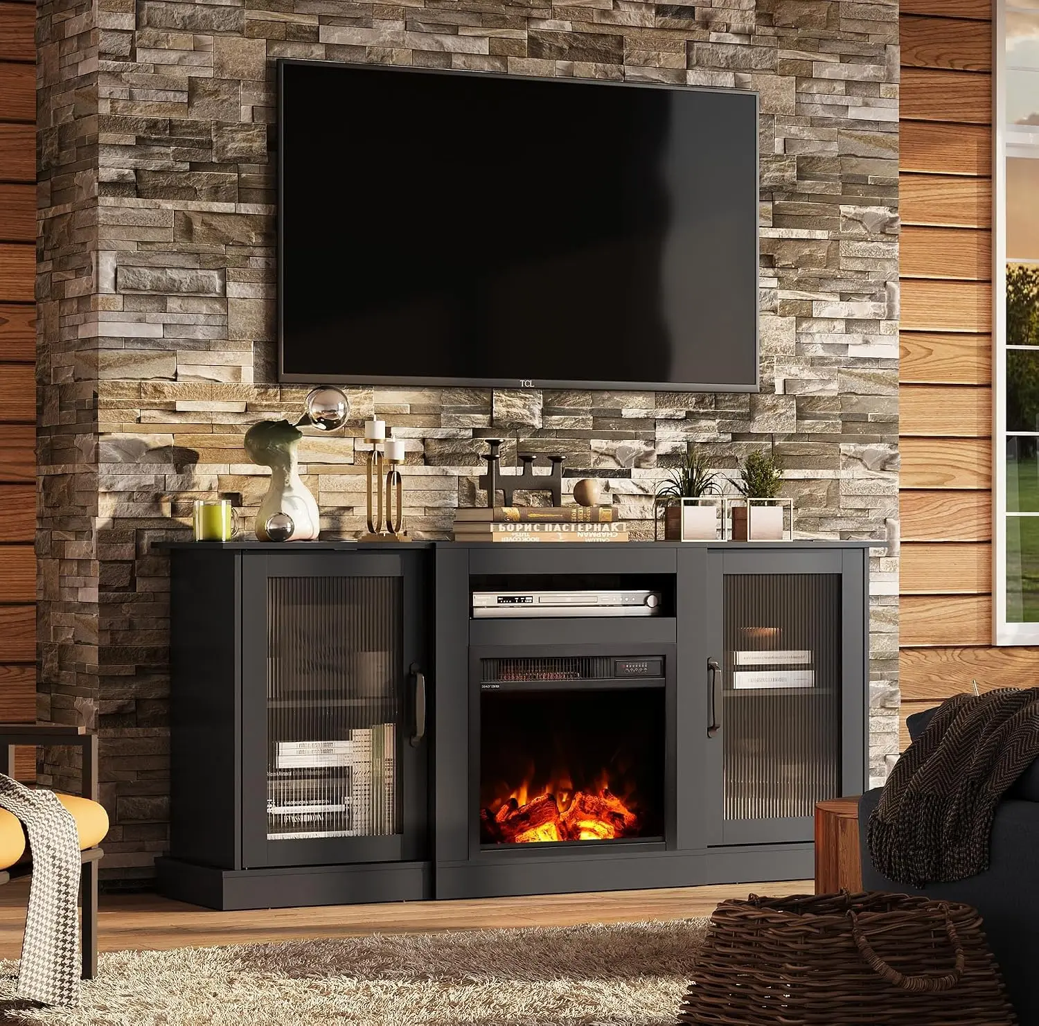 Fireplace TV Stand Entertainment Center 65