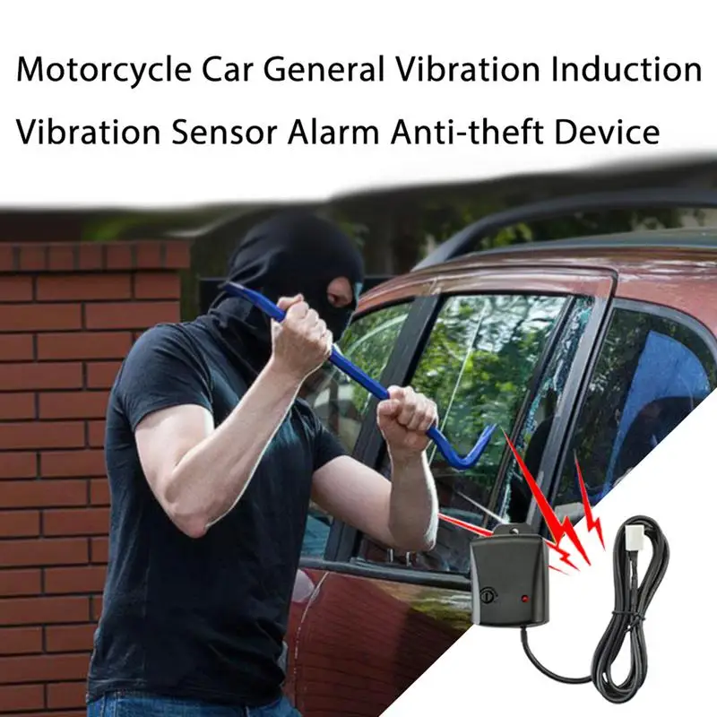 Motorcycle Car General Vibration Induction Sensor Alarm Anti-theft Device Siren Auto Anti-theft Keyless System Car Accessories