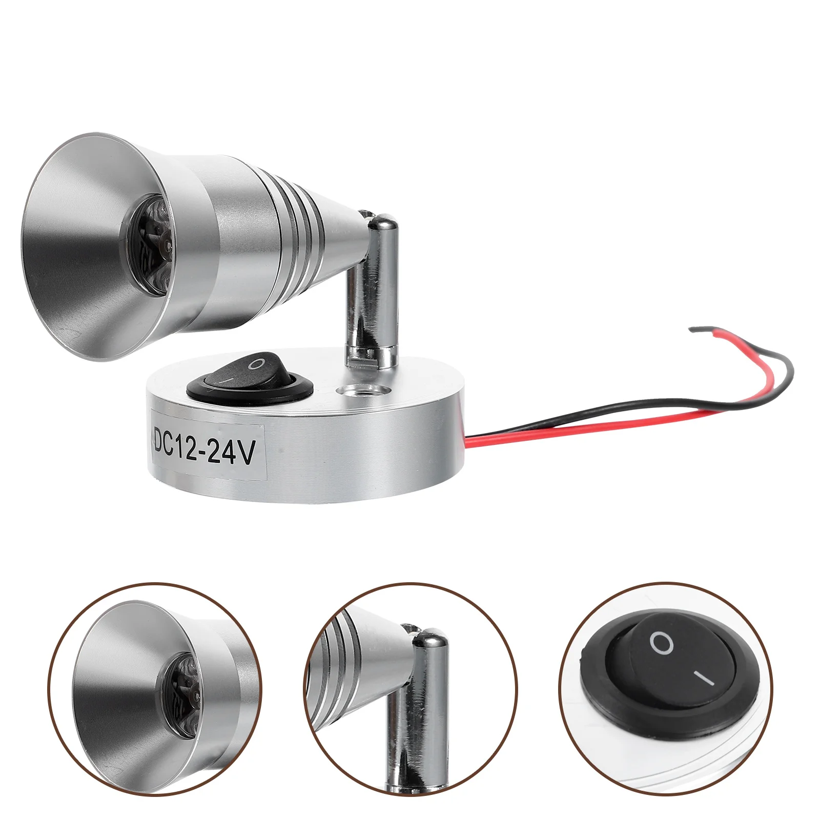 

Reading Light With Switch 3W Dc 12-24V Led Lamp For Rv Warm White Low Voltage Lighting Tool Caravan Interior Parts