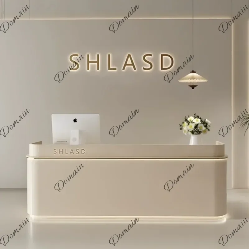 46XRestaurant Beauty Reception Desks Simple Minimalist Design Industrial Reception Desks Unique Design Mostrador Office Furnitur