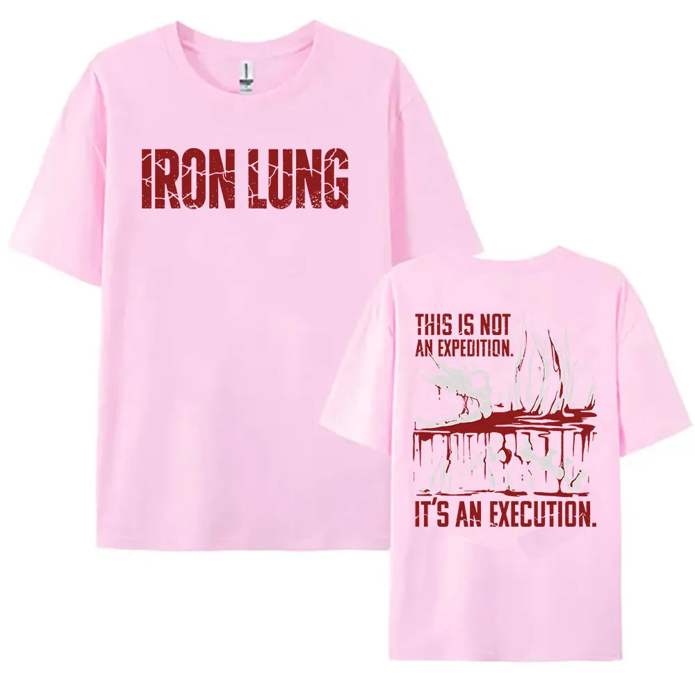 Unisex Women Men Clothing Horror Film Iron Lung T-shirt Short Sleeve Cotton Summer Tees Casual Fashion Design Graphic Merch Tops