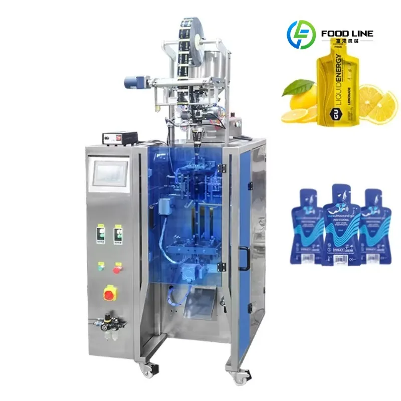 FL Customized High Efficiency Small Sachet Filling Packaging Machine Lrregularity Shaped Bag Energy Liquid Gel Packing Machine