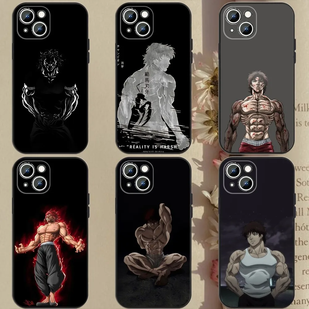 

Anime B-Baki Hanma Phone Case Phone Case For Apple iPhone 15,14,13,12,11,XS,XR,X,8,7,Pro,Max,Plus,mini Silicone Black Cover