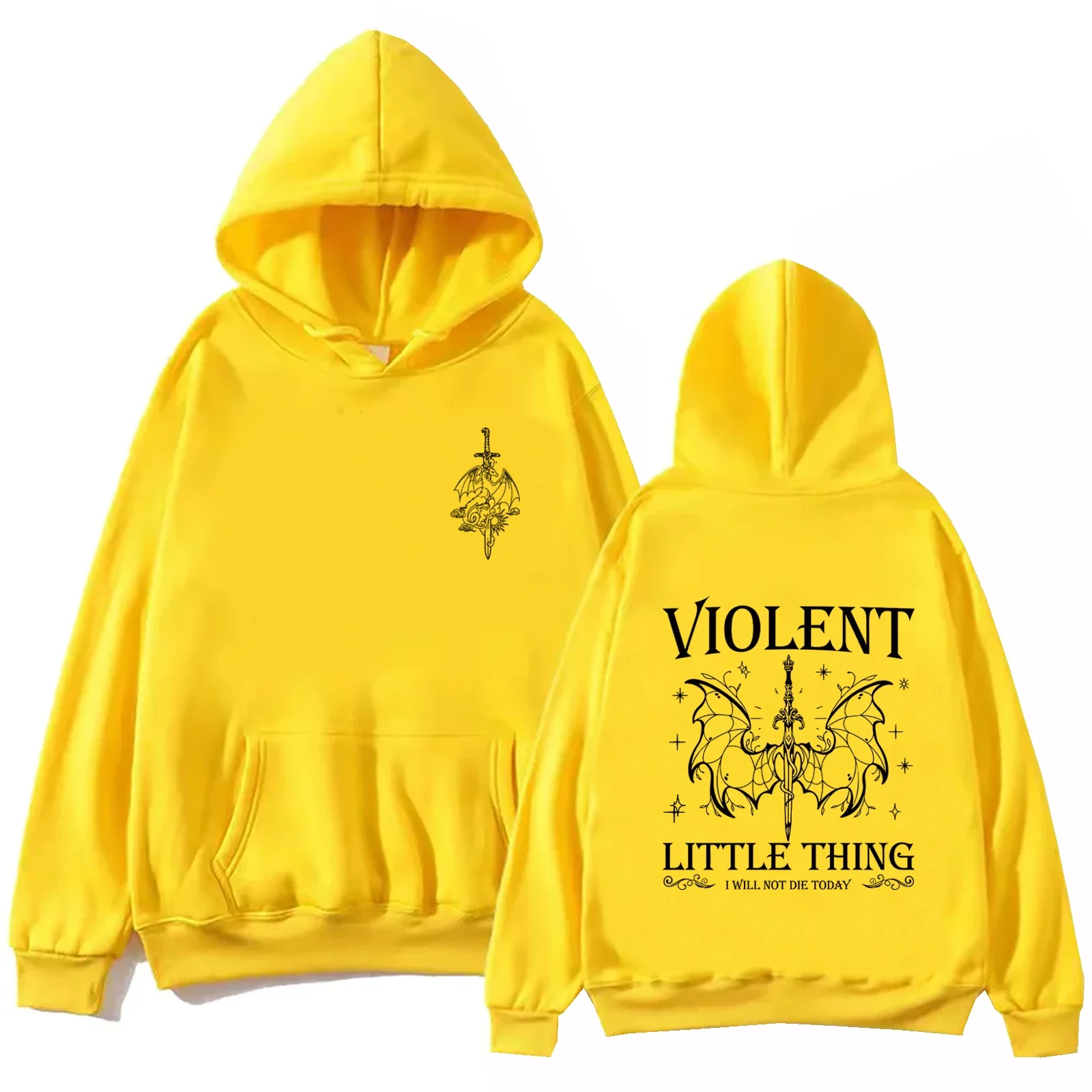 Violent Little Thing  Hoodie Tops Fourth Wing Fan Gift Sweatshirt Dragon Rider Long Sleeve Regular Spring and Summer Unisex
