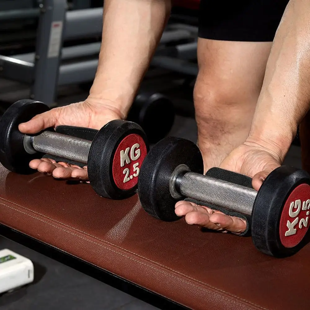 1PC/ 1 Pair Cowhide Leather Training Hand Grips Half Finger Palm Pad Gym Glove Weight Lifting Gloves Sports Accessories