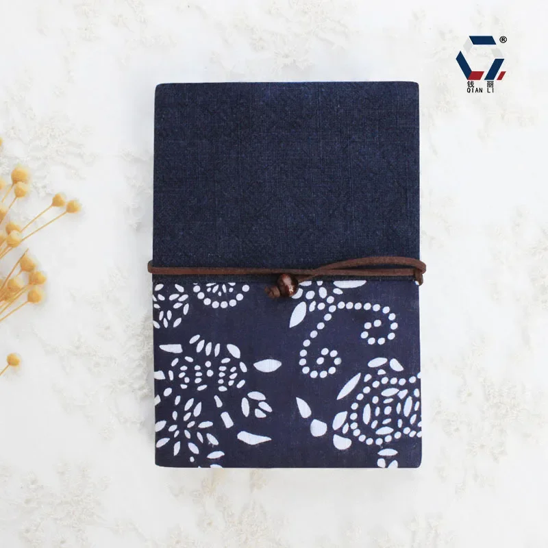 

Ink blue-dyed splicing cloth book cover notebook, fabric book cover hand account A5A6 spot book clothes