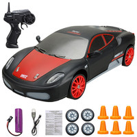 1:24 2.4G Racing Car 4WD RC Drift Car High Speed Remote Control Car with Light Children Toys 6 to 10 Years Gift for Kids