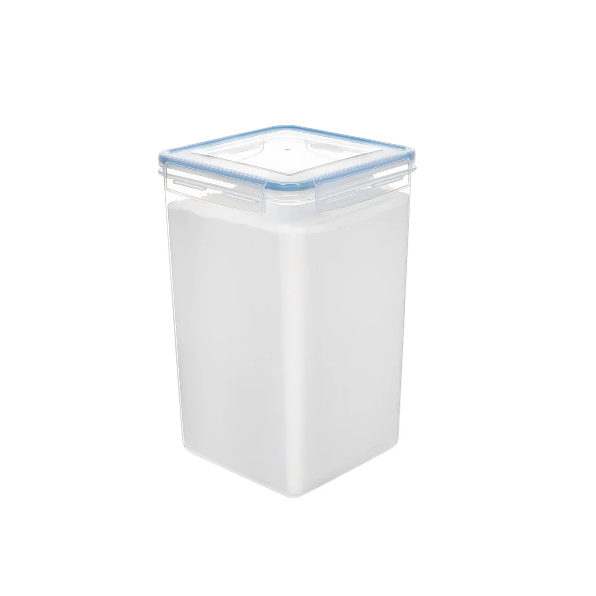 밀가루 및 설탕 용기, 밀폐 주방 및 식료품 저장실, 검은색 대량 식품 보관, 각 6.5 리터