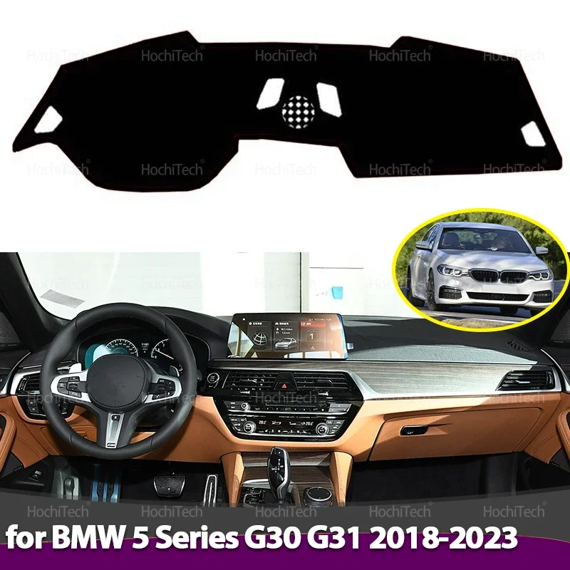 Autozubehör Sonnenschutzmatte für BMW 5er Serie G30 G31 2018-2023 Rutschfeste Armaturenbrettabdeckung Schutzmatte