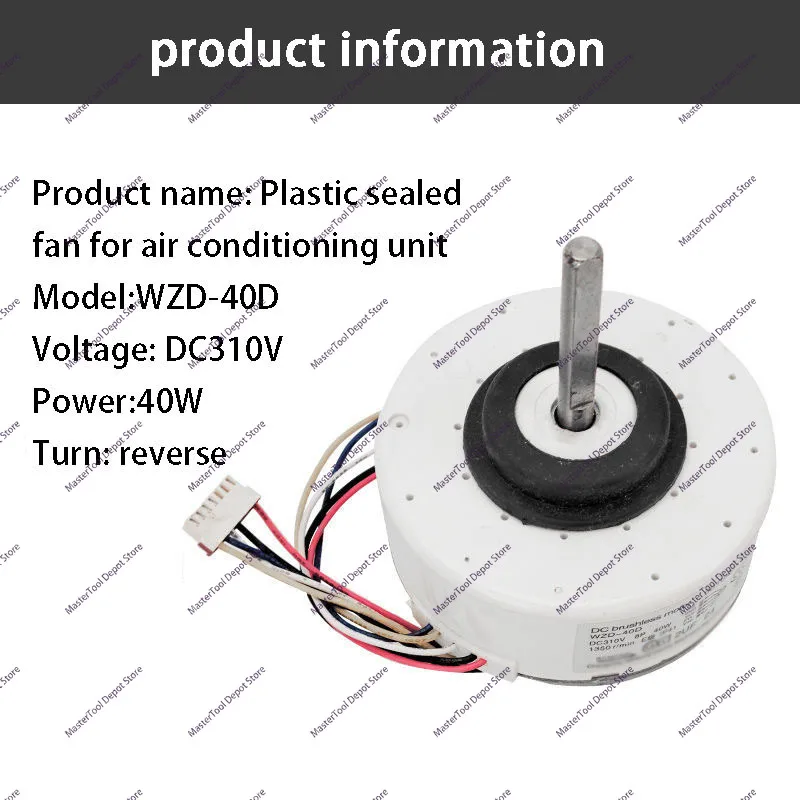 Inverter Air Conditioner DC Internal Motor RD-310-40-8 Motor WZD-40D 001040410A