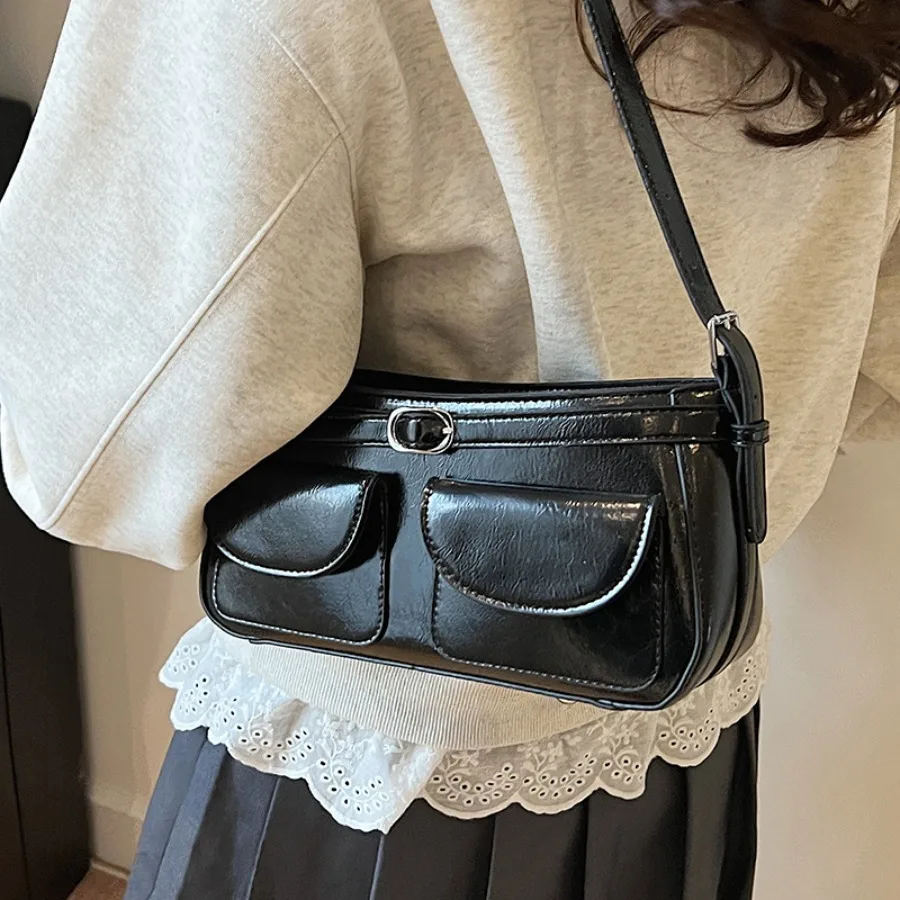 

New Arrival Fashionable Textured Popular Trendy Versatile Simple Commuting Crossbody Women's Bag Shoulder Underarm Bags