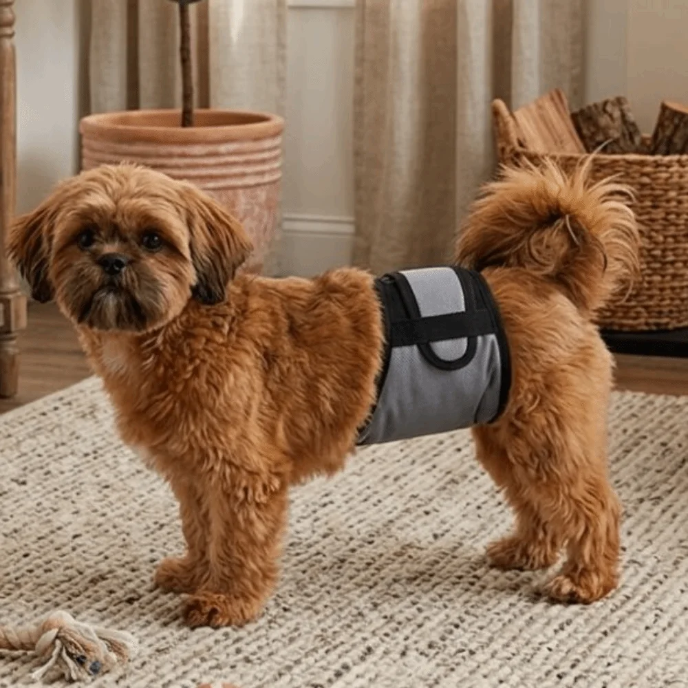 Breathable Dog Training Pants Anti Urination Anti Harassment Male Dog Diaper Adjustable Protective Pants Dog Physiological Pants