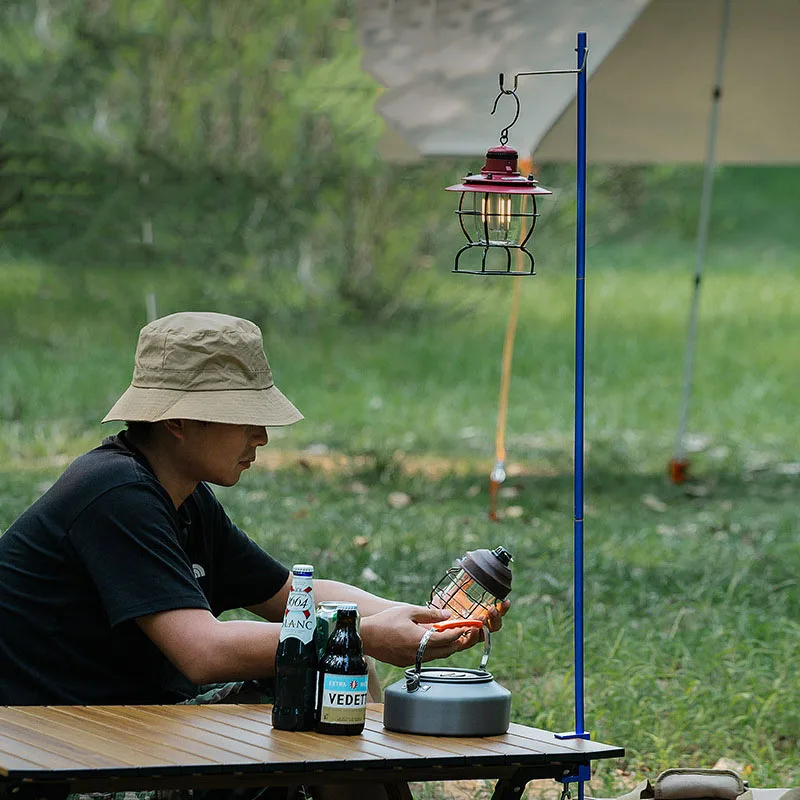 

Открытый складной держатель лампы из алюминиевого сплава, держатель для кемпинговой лампы, многосекционный складной крючок, стойка для заземления, столб для кемпинговой лампы