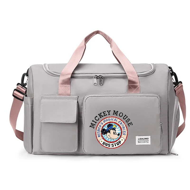 Borsa da viaggio da donna Disney Topolino Minnie Cartoon Borsa sportiva da palestra impermeabile Borsa da fitness per uomo Borse portaoggetti Borsa