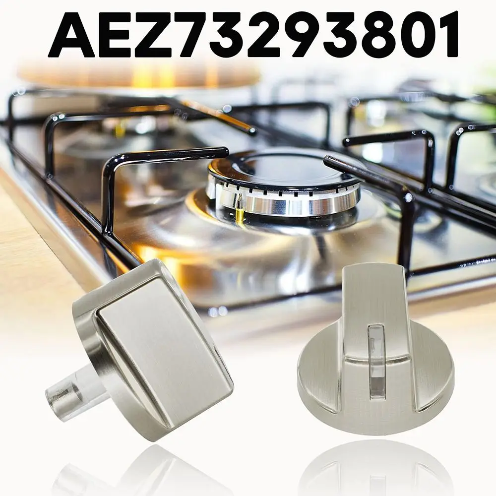 AEZ73293801 Gas Stove Knob Replacement Stainless Steel Stove Replacement Knobs,Compatible with for GE Stove Knob