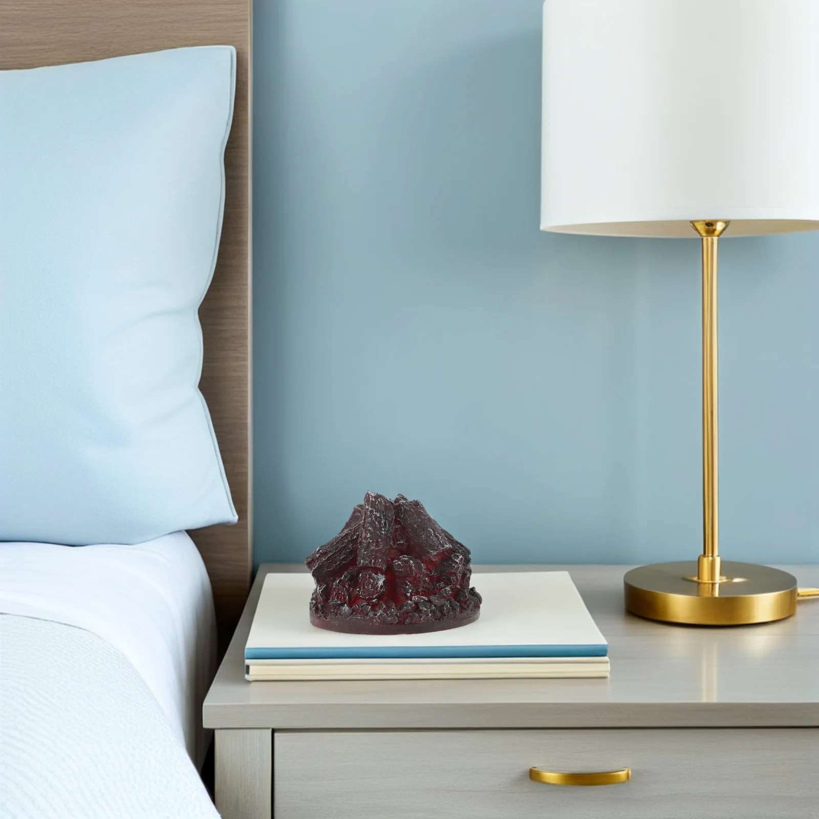 

Charcoal Flame Lamp Fake Campfire 3D Night Light Led Firewood Lamp Faux Logs Decorative Flame Effect For Bedroom Hotel