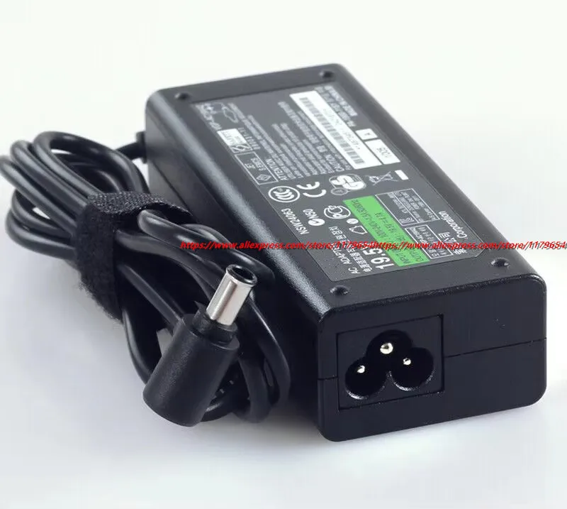 لسوني Vaio 19.5V 4.7A 90W VGP-AC19V42 PCG-7143M شاحن الكمبيوتر المحمول AC DC محول VGP-AC19V35 PA-1900-12SZ VGP-AC19V10 PCG-7143M