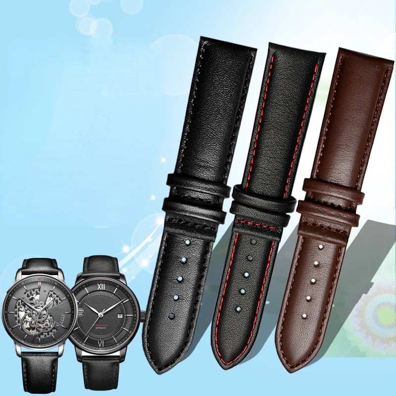 Genuine Leather Watch Strap for Casio EFS-S510 S500 EFV-540 EFR-539 Series Men's  Women's Leather Watch Band 20mm