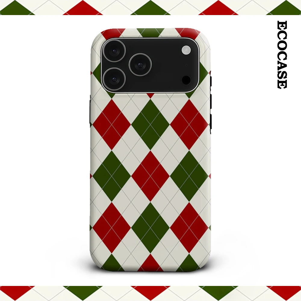 Argyle Classic Christmas IPhone 17 Must-Haves Handyhülle für IPhone 17 16 15 14 13 12 11 Pro Max Plus Doppelschichtige Rückseite