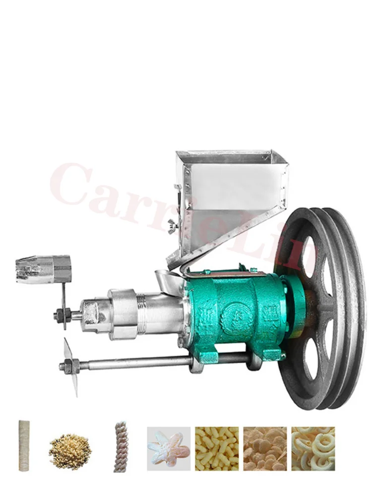 Commercial Use Mini Multifunctional Puffed Corn Rice Snacks Food Extruder Machines Corn Powder Bulking Extruding Machine Packing