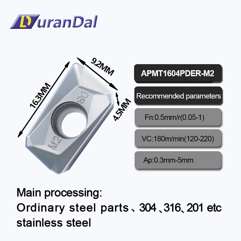 Fresagem Cnc Carbide Insert Turning Insert For Metal Lathe Ferramenta de Usinagem Apmt1604 m2 Lp1010 Apmt1604pder 10 Pcs
