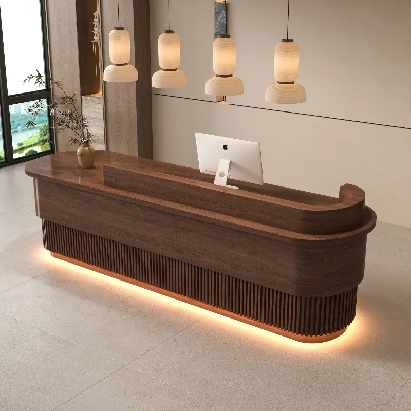 Irregular-shaped Reception Desk Artistic Creativity Modern Fashion Reception Desk Office Furniture Reception Et Table ZY40JDT
