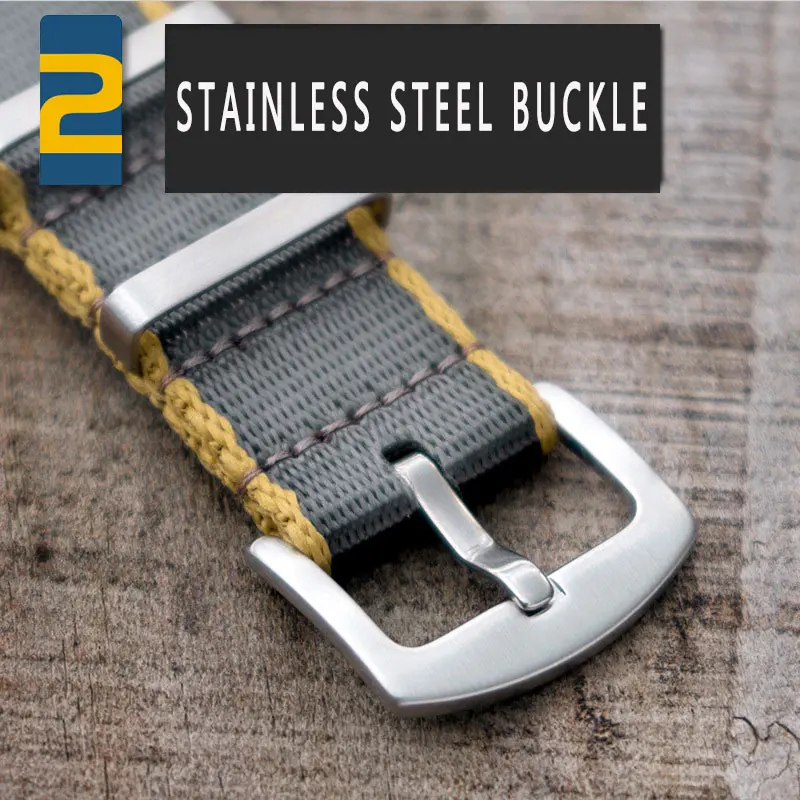 유니버설 하이 나일론 손목 밴드, 군용 시계 밴드, 해병대 군용 스트랩, 기계식 다이빙 교체 밴드, 20mm, 22mm