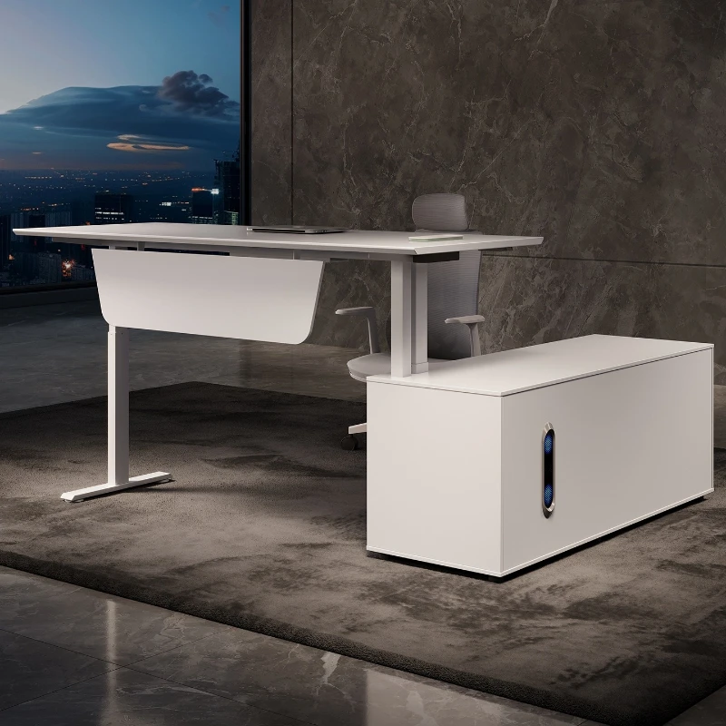 

Electric lift boss desk office simple modern leadership desktop computer desk president study writing desk
