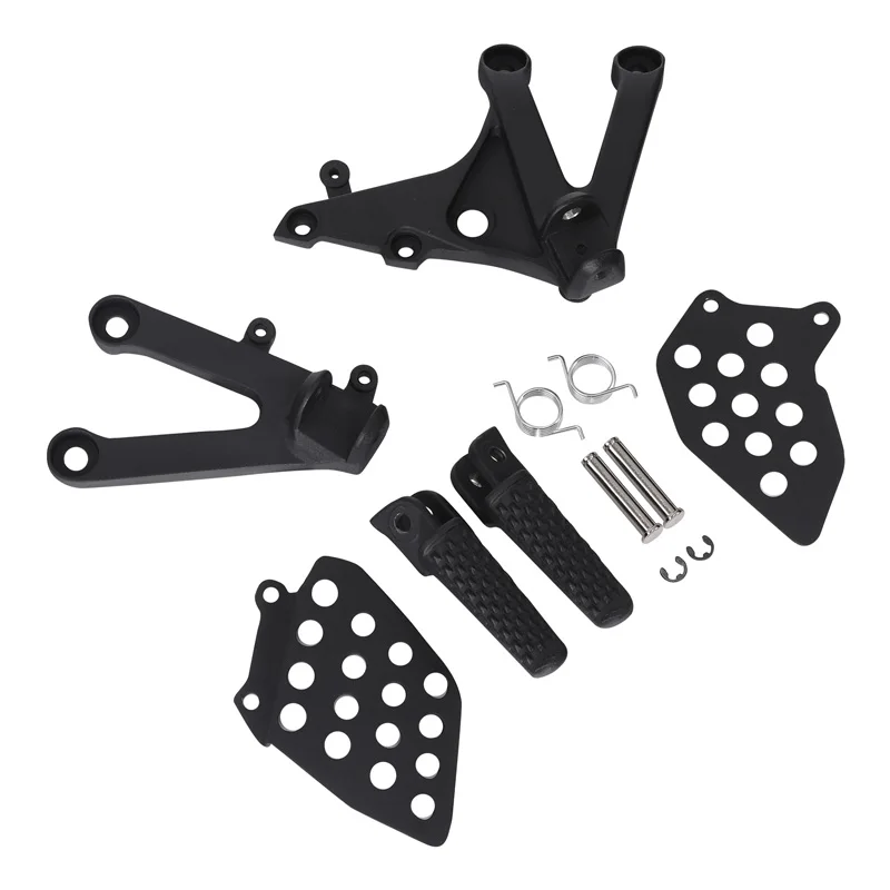 Motorcycle Front Driver Foot Pegs Bracket Set For Honda CBR600RR 2007-2023 2022 2021 2020 2019 2018