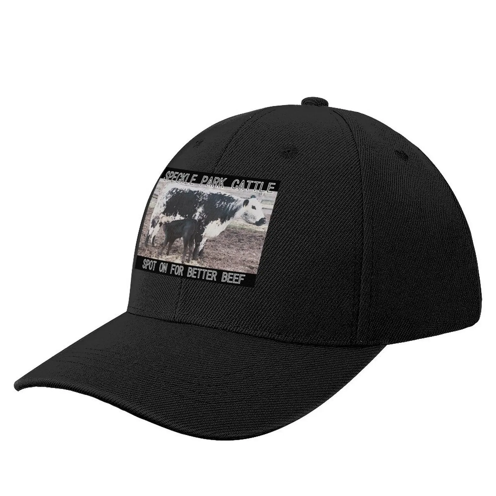 SPECKLE PARK CATTLE, SPOT ON FOR BETTER BEEF Baseball Cap Golf Cap Ball Cap dad hat Men Caps Women's