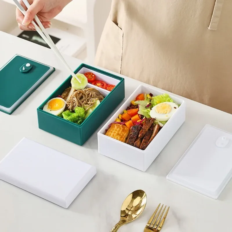 Layered Split Type Japanese Bento Box, Salad Fruit Box, Single-layer/double-layer Optional, Household Kitchen Supplies