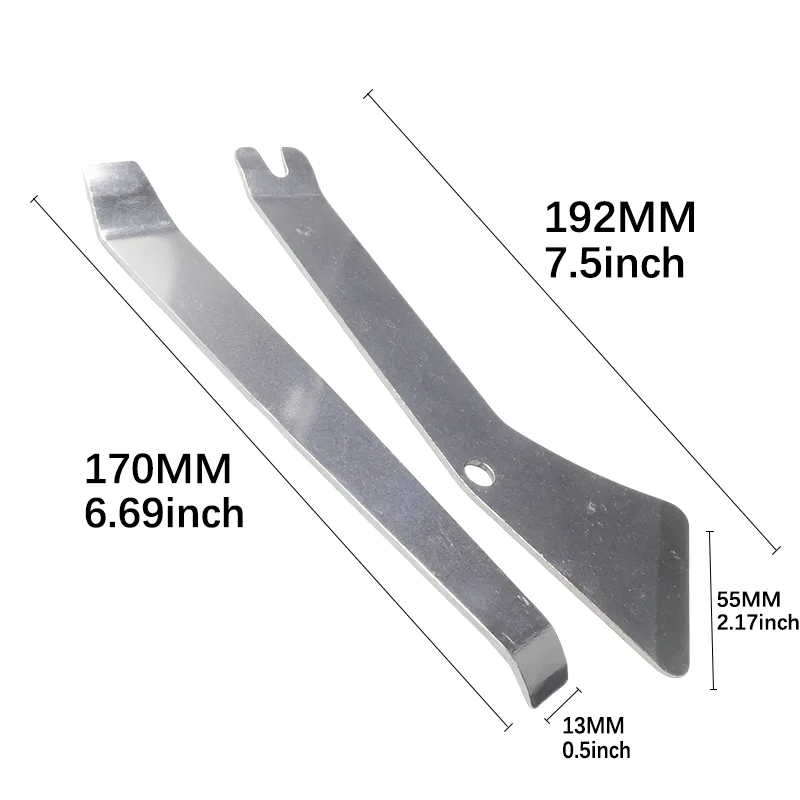 2Pcs Stainless Steel Scraper Set Ultra Sharp Scrapers Remove Residue From Steel Aluminum and More Ends Offer Extra Leverage