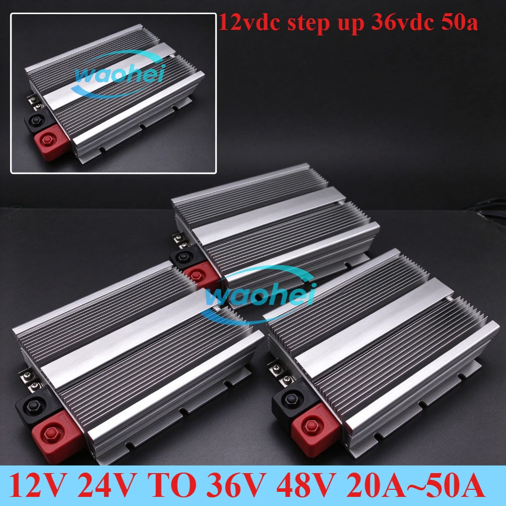DC-DC Step Up Converter 12V 24V TO 36V 30A 50A 48V 20A -40A Voltage Regulator 12V To 36V 48V Boost Module Power Supply for Cars