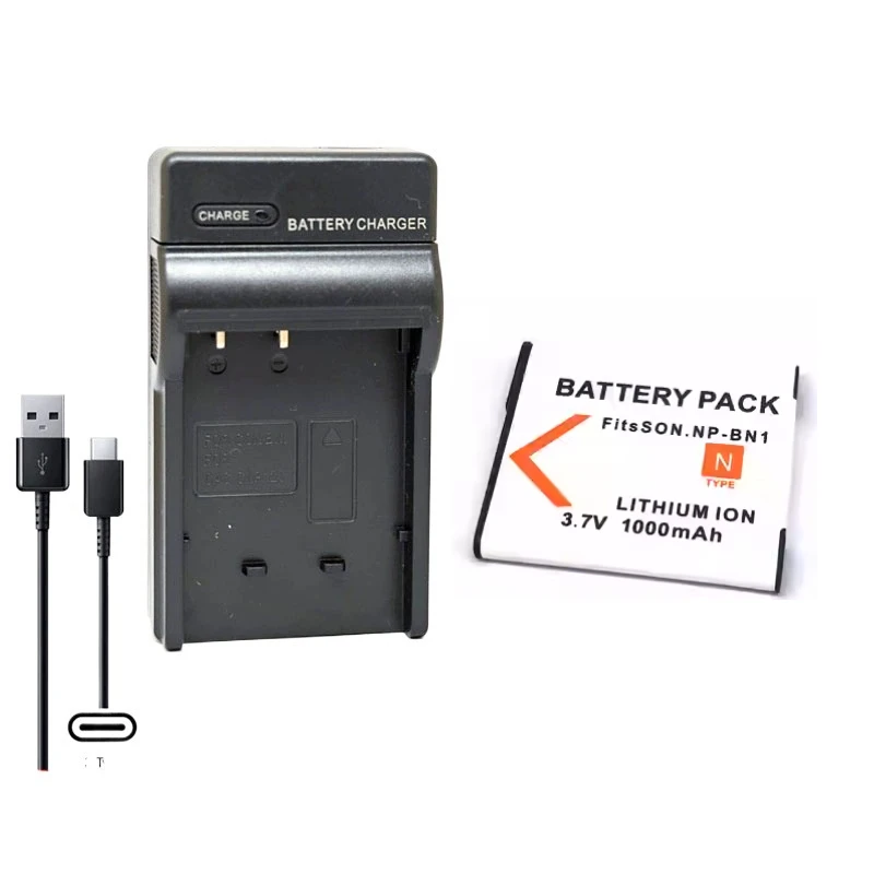 NP-BN1 NP BN1 1000mAh بطارية لسوني DSC WX5 TX9 T99 TX7 TX5 W390 W380 W350 W320 W360 QX100 NPBN1 شاحن بطاريات #2
