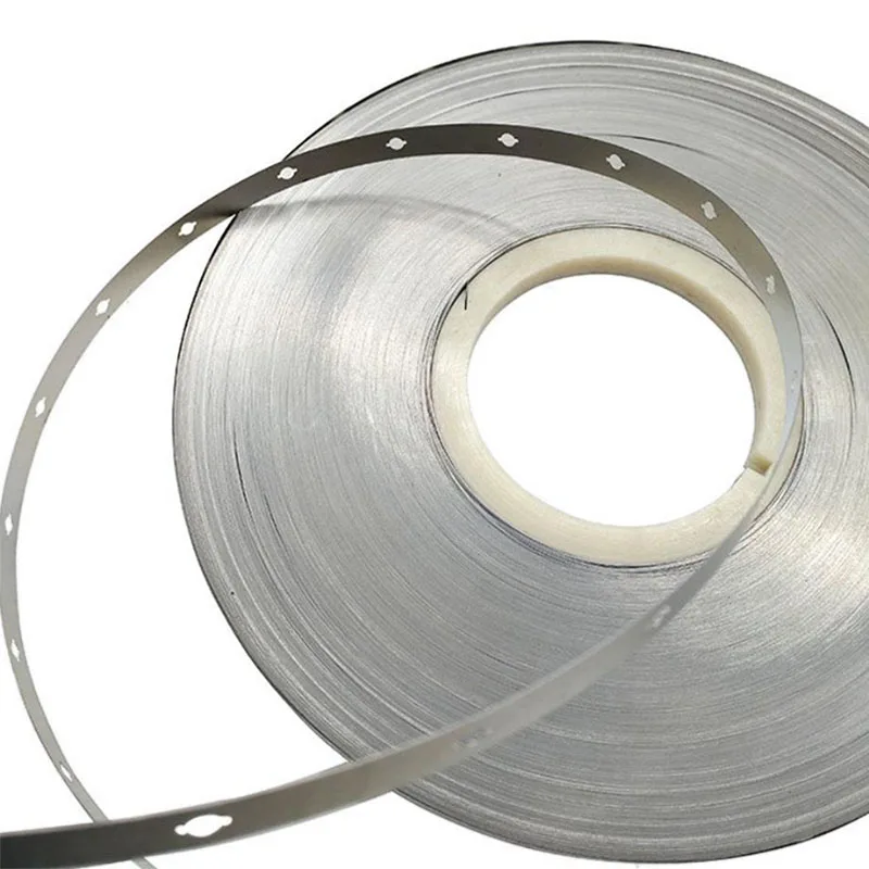 1m/3m/5m/10m 32650 Nickel Strip 32.5/34.5mm Open Hole No Solder 1P32650 Lithium Battery Nickel Sheet Nickel Plated Steel Strip