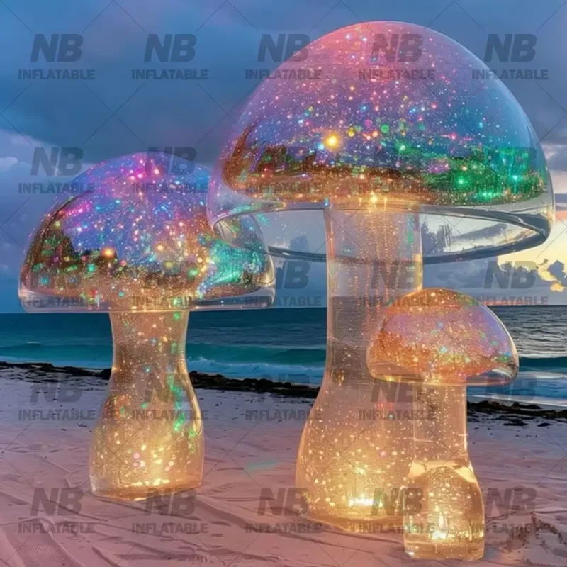 Custom Inflatable Mirror Mushroom Decoration Concert Stage Inflatable Decoration Inflatable Mushroom