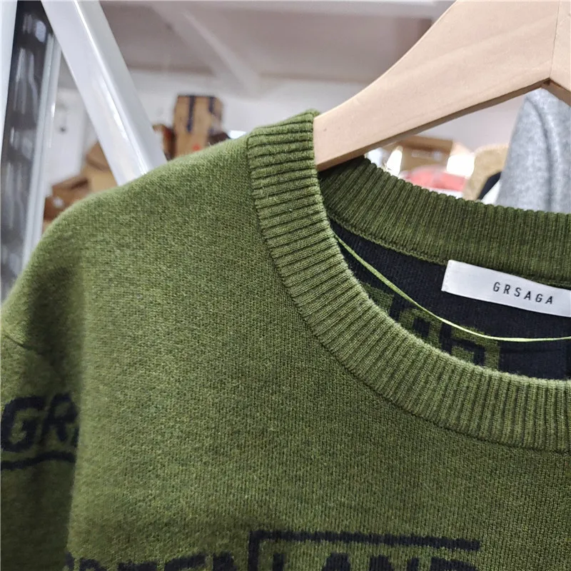 シルバータイメンズ長袖ラウンドネックセーター トラベルスルー アイスシリーズ 若々しい活力スタイル カジュアルウェア 秋シーズン