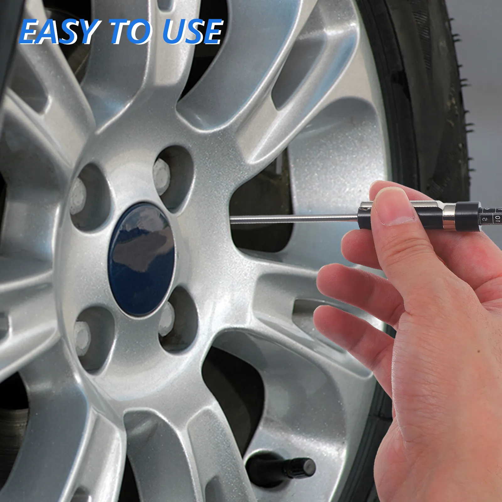 

Brake Pad Measuring Tool Belt Tension Gauge Tire Tread Depth Gauge Thickness Inspection Scale Brake Pad Measuring Tool