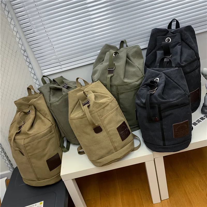 60/30L Mens Bag Outdoor Sports gym Duffle Bag Rucksack Tactical Canvas Backpack School Bag Travel Shoulder BagHandbag Two Size