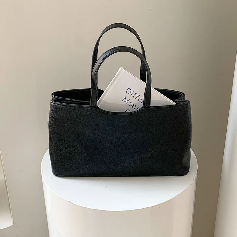 

Повседневная мягкая женская сумка-тоут из искусственной кожи, сумки на плечо для женщин, новые высококачественные сумки и кошельки, большие кошельки для покупок