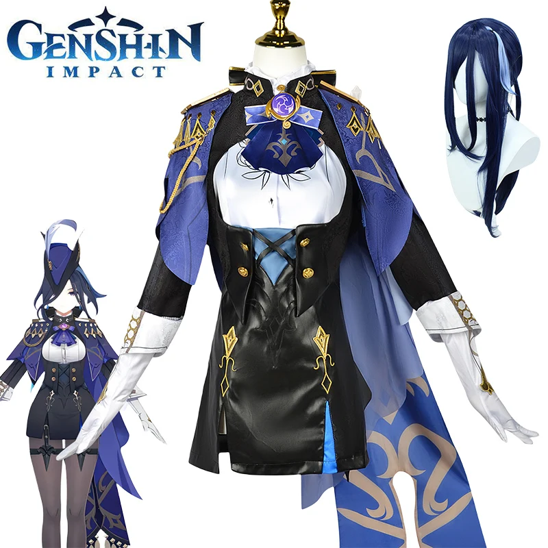 

Clorinde Cosplay Costume Game Genshin Impact Clorinde Cosplay Women Girls Dress Fontaine Clorinde Cosplay Dress Wig Halloween