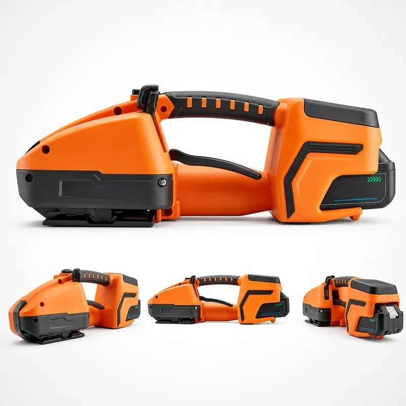 Portable Electric Baler Small Plastic Strapping Machine Fully Automatic Handheld Hot Melt Buckle-free Strapper