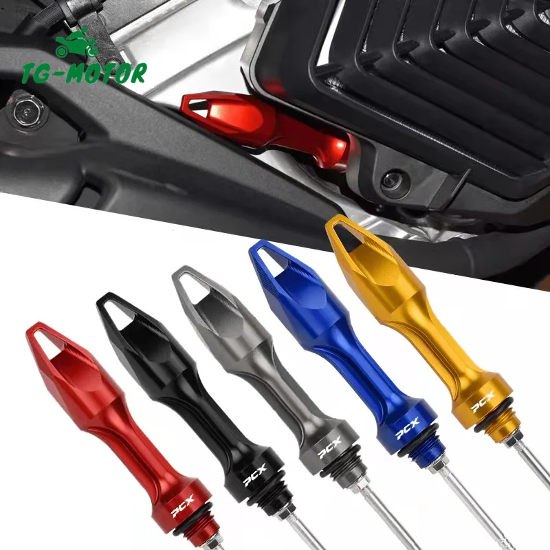 TG-Motor Motorcycle CNC Engine Oil Tank Dipstick Probe Level Gauge Meter Oil Cap For HONDA PCX 125 150 160 PCX125 PCX150 PCX160