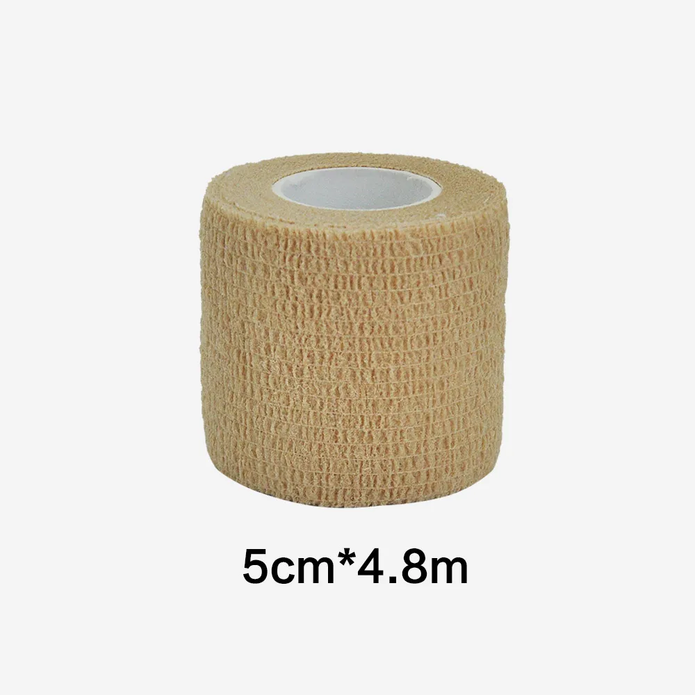 1/6/10 pcs Beige Gauze Medical Bandage Self-adhesive Breathable Elastic Bandages for Sports Fixing Finger Wrist Leg