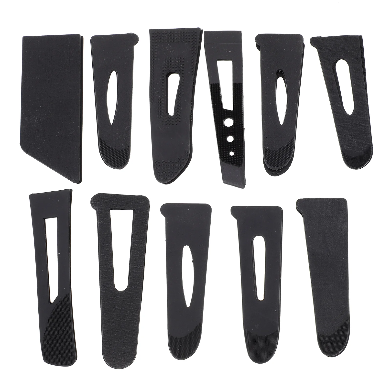 Labels for Clothing Sleeve Loop Cuffs Fastening Tape DIY Tab Adjustable Cord Ties Black Duct