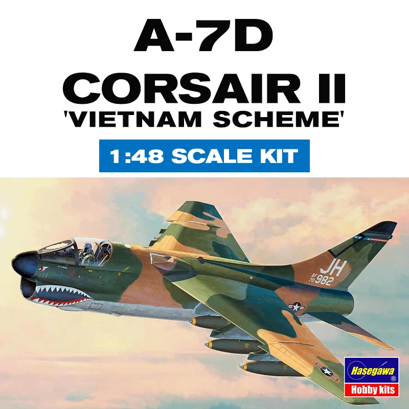 Hasegawa Assembled Aircraft Model Kit 07539 A-7D CORSAIR II Attack Aircraft 1/48