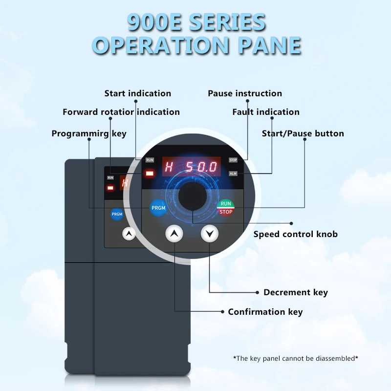 

Wholesale VFD Drive 1.5KW Industrial Frequency Inverter Single Phase 220V to Three Phase 220V Controller