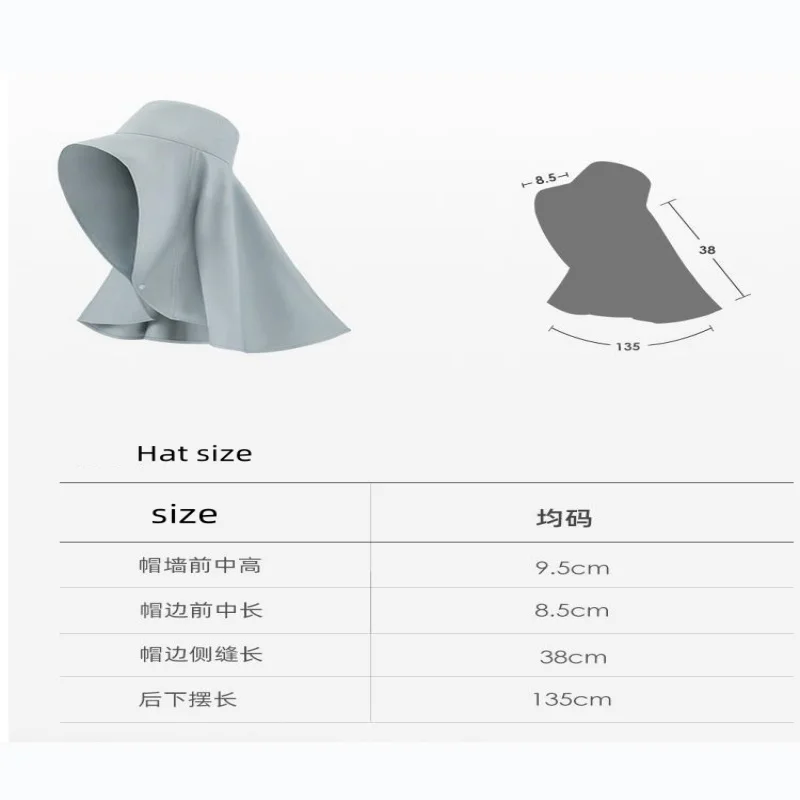 New 2024 sun hat with large brim for outdoor travel UV protectiosun protection for neck shoulder neckhat and face