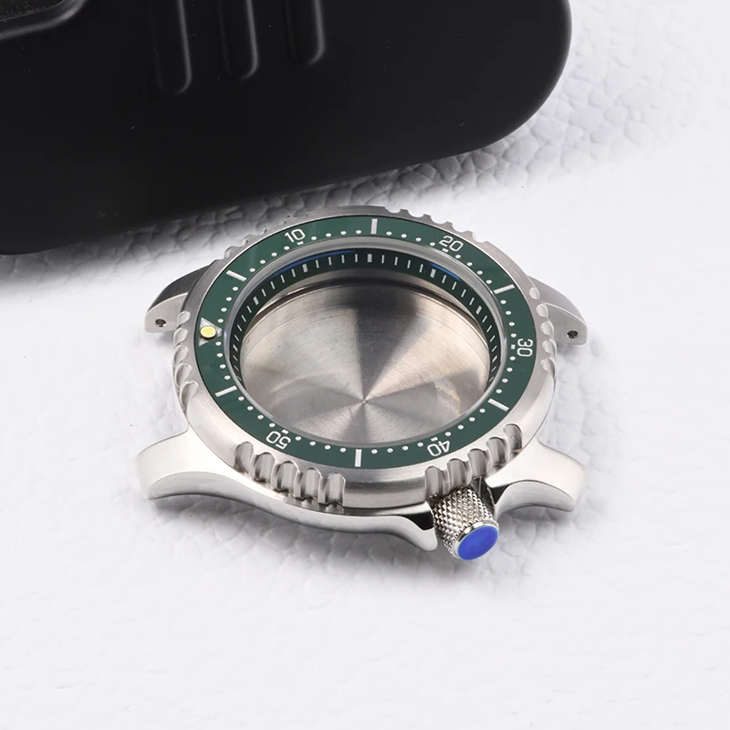 NH35 Stainless Steel watch case super luminous diving case fit Seiko mod for NH35A NH36A Automatic Movement Parts Sapphire Glass